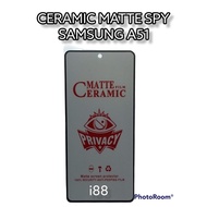 A51 a51 samsung ceramic matte spy privacy anti-peek full cover screen protector