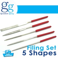 Gunpla Filing Tool (5 shapes) [Gundam Gang]