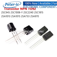 (50pcs) 2SC1815 NPN Power Transistor  C945 C1008 C2240 A1013 A1015 A733 A970 TO92