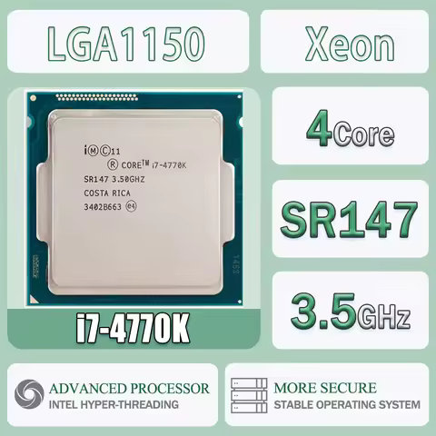 Intel Core I7-4770K SR147 3.5GHz Quad-Core Computer CPU Processor Server I7 4770K Package LGA 1150