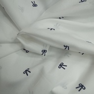 KATUN LUX PREMIUM POPLINE COTTON FABRIC, S FITA BLACK MOTIF