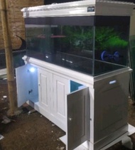 aquarium + kabinet duko 150x60x60cm full 12 mili