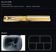 CueStix International Fury 2x3 Pool Cue Case Yellow/White