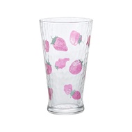 日本 ADERIA 水果玻璃杯/ L/ 草莓