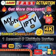 【In stock】 ✣🔥NEW IPTV4K | MYIPTV4K | MYIPTV Subscription Fast Activation (Authorised Dealer) For TX6 TX3 TX6S T95 Andro