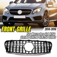 For Mercedes Benz GLA X156 2014-2016 Grille ABS Chrome Diamond Style Front Grill GLA180 GLA200 GLA25