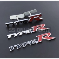 Honda Type R Logo Emblem Grill Emblem Rear Tailgate Badge for Honda CIVIC Type R For Civic XR-V HR-V