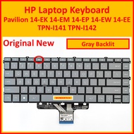 HP Pavilion 14-EK 14-EM 14-EP 14-EW 14-EE Laptop Keyboard TPN-I141 TPN-I142