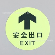 Daily New Arrival/Luminous Fire Safety Exit Emergency Channel Sign Self-Luminous PVC Landmark Fluore