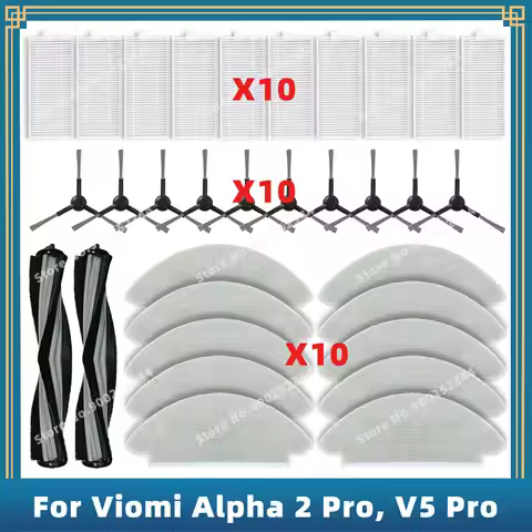Compatible For Viomi Alpha 2 Pro / V5 Pro / V-RVCLM27B / V-RVCLM40B Replacement Parts Accessories Ma
