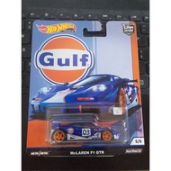 Hot Wheels Premium Gulf Mclaren F1 GTR LM Le Mans 1996 Card Wrinkle 2