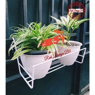Balcony flower rack / fence flower rack / balcony fence pot rack / standing balcony fence pot