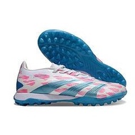 ((Gift Gift Bag) AD Predator ELITE Pink Blue TF Anti-slip Football Boots Eur39-45 UO64
