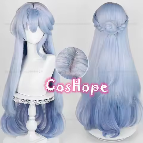 HSR Robin Cosplay Wig 96cm Long Blue Gradient Wig Cosplay Anime Cosplay Wigs Heat Resistant Syntheti