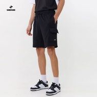 DARK NEBULA DRAWSTRING SHORTS-BLACK กางเกงขาสั้นสีดำชาย