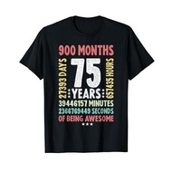 2025 Gildan gift Men's cotton T-shirt 75th Birthday 75 Years Old Vintage Retro - 75 yr old T-Shirt x
