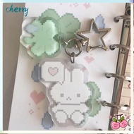 CHERRY Anime Keychains, Anti-lost Bunny Bag Pendant Decoration, Y2K Style Pixel Y2K Keyring For Girl