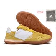 Ready stock original Futsal Kasut Bola King of Small Field Leather MD football shoes Bottom Streetga