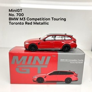 MiniGT No. 700 BMW M3 Competition Touring (G81) Toronto Red Metallic