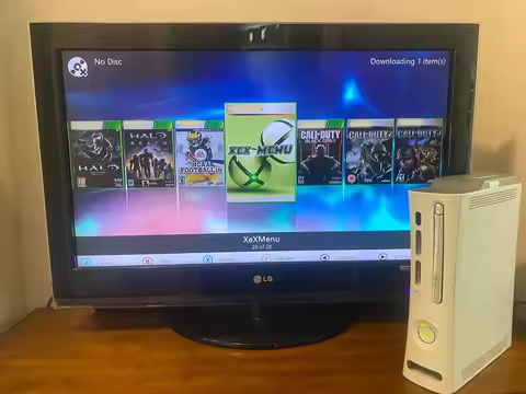 RGH Xbox 360 Modified Game Console Bulit in HDD Hacked Game Aurora System