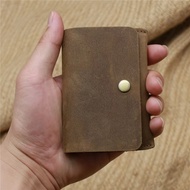 Men's Wallet Genuine Leather Coin Purse - Women's Mini Card Wallet Genuine Leather Slim Wallet