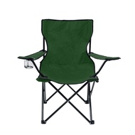 2入組【OMyCar】戶外露營扶手折疊椅 (收納椅 釣魚椅 露營椅 戶外椅 導演椅 野餐)軍綠