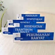 Acrylic Posyandu Table Board Package 6 SPM - Posyandu Table Board 6 SPM