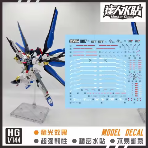 MASTER Decal H017 for HGUC 1/144 ZGMF-X20A Strike Freedom Model Kit Building Fluorescent Stickers Ho