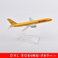 Simulasi Model Pesawat Aloi 16CM DHL Airlines Boeing 757 Koleksi Penerbangan Pengeluar Dropshipping