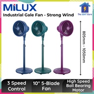 Milux 10" 3 Speed Gale Stand Fan MGF-10 Smooth Oscillation MILUX Fan New Stand Fan / MGF-10 Fan Blad
