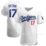 MLB Baseball Suit Dodgers 17 White With Numbers Dodgers Shohei Ohtani Jersey 【RY】 April