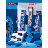 Yizheng Ultra Hero HB Triangle Pencil Hero Eraser Set Children Elementary School Students Learning E