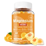 Omilay แมกนีเซียม Magnesium Gummies สำหรับการบรรเทาความเครียด อาหารเสริม รองรับกล้ามเนื้อและกระดูก ส
