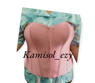 Kamisol Ala Kita Dalaman Khusus Kebaya 12-16 Tulang Resleting Depan Kualitas Butik Warna Baby Pink/D