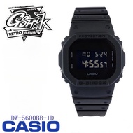 ของแท้ Casio G-Shock Watch for men นาฬิกา รุ่นDW-5600BB-1DR นาฬิกาข้อมือผู้ชาย สายเรซิ่น กันกระแทก กันน้ํา 100%  สีดํา  รับประกัน 1 ปี