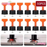 AHTY 50pcs Tile Laying Clips, Tile Laying Construction Leveling Clips Tile Leveler Spacers, Floor Ti