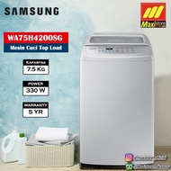 Mesin Cuci Samsung 1 Tabung 7.5 Kg WA75H4200SG Garansi Resmi