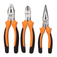 Industrial Grade 3PCS Pliers Set Hardened Alloy Steel Combination Long Nose Diagonal Cutting Pliers 