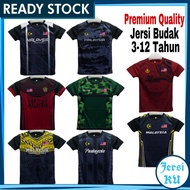 JERSIKU Jersey Malaysia Budak T Shirt Kanak-Kanak Baju Bola Budak Malaysia Jersey Budak Lelaki Jersi