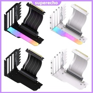 Vertical GPU Mounting Bracket with 15cm PCI-E 4.0 X16 Riser Cable GPU Bracket Holder GPU Mount Graph