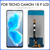 6.8 "IPS LCD สำหรับ Tecno Camon 18 P แผงสัมผัสหน้าจอ LCD CH7 CH7n ประกอบหน้าจอดิจิตอลไร้กรอบสำหรับ T