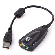 Usb sound 7.1 channel virtual surround usb2.0 5Hv2 - steel sound card usb to audio microphone