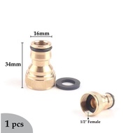 1/2" Quick Connector 1/2 In Brass Brass Faucet Connector/