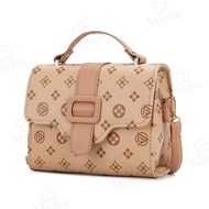 Mumu 5081 Elegant Women Retro Leather Sling Bag Ladies Students Square Shoulder Bags For Woman