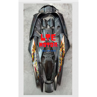 ชุดสี เฟรม Honda wave 100 เวฟ 100 เก่า wave 110 เก่า ปี 2003 ครบชุด13 ชิ้น สีเทาดำ งานABS ติดสติกเก