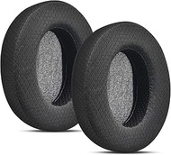 Replacement Earpads for HyperX Cloud/Alpha, Cushions for Audio Technica M50X/M40X, Pads for Turtle Beach Stealth 400/600,Cushions fit Sony MDR-7506 Series &amp; More, Breathable Mesh/Added Thickness