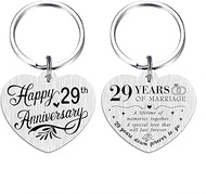 29th Anniversary Keychain - Happy 29 Years Wedding Anniversary Gifts, 29th Anniversary Keychain, Sma