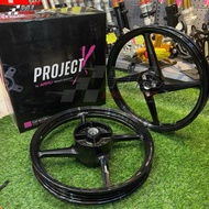 Superfly Project X Sport Rim 4 Batang RS150 RSX MIDNIGHT BLACK RS SUPERFLY PROJECT-X