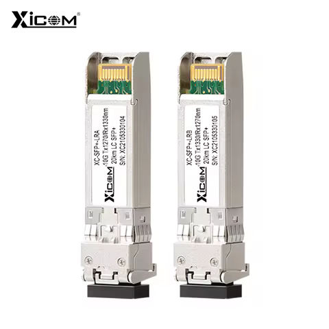 10G SFP+ Optical Fiber Module 20km LC Simplex Fiber SFP Module Singlemode with Cisco/Mikrotik/Huawei
