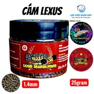 Cám Lexus Dragon Power (TẶNG TEM LEXUS )Thức ăn cao cấp cho cá lóc vảy Rồng-Hỗ Trợ Màu viền vảy vượt